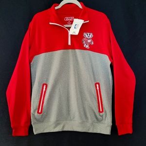 E5 COLLEGIATE COLLECTION WISCONSON BADGER PULLOVER